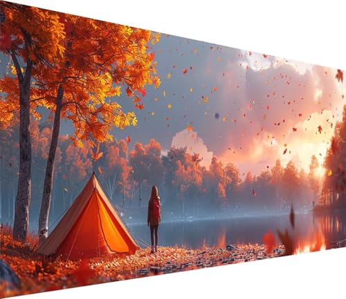 Diamond Painting XXL 50x100cm, Diamond Painting Erwachsene Sonnenuntergang, DIY Basteln Erwachsene Landschaft, Full Diamant Kunst Malerei Stickerei Set, Deko Wohnzimmer und Wanddeko Geschenke F-5627 von MAYINGOU
