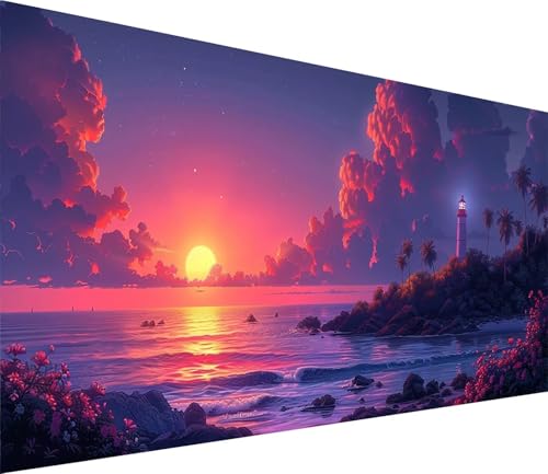 Diamond Painting XXL 50x100cm, Diamond Painting Erwachsene Sonnenuntergang, DIY Basteln Erwachsene Ozean, Full Diamant Kunst Malerei Stickerei Set, Deko Wohnzimmer und Wanddeko Geschenke M-1913 Diamond Painting XXL 50x100cm, Diamond Painting Erwachsene Sonnenuntergang, DIY Basteln Erwachsene Ozean, Full Diamant Kunst Malerei Stickerei Set, Deko Wohnzimmer und Wanddeko Geschenke M-1913 von MAYINGOU