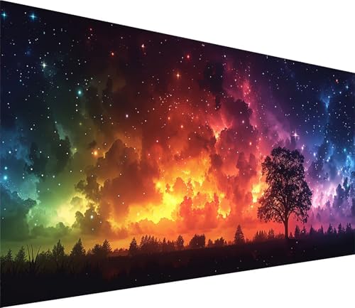 Diamond Painting XXL 50x100cm, Diamond Painting Erwachsene Sonnenuntergang, DIY Basteln Erwachsene Sternenhimmel, Full Diamant Kunst Malerei Stickerei Set, Deko Wohnzimmer und Wanddeko W-9712 von MAYINGOU