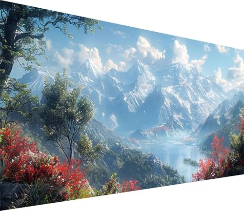 Diamond Painting XXL 60x120cm, Diamond Painting Erwachsene Berg, DIY Basteln Erwachsene Landschaft, Full Diamant Kunst Malerei Stickerei Set, Deko Wohnzimmer und Wanddeko, Geschenke für Frauen 2-6426 von MAYINGOU