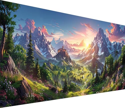 Diamond Painting XXL 60x120cm, Diamond Painting Erwachsene Berg, DIY Basteln Erwachsene Landschaft, Full Diamant Kunst Malerei Stickerei Set, Painting für Deko Wohnzimmer und Wanddeko Geschenke 2-1658 Diamond Painting XXL 60x120cm, Diamond Painting Erwachsene Berg, DIY Basteln Erwachsene Landschaft, Full Diamant Kunst Malerei Stickerei Set, Painting für Deko Wohnzimmer und Wanddeko Geschenke 2-1658 von MAYINGOU