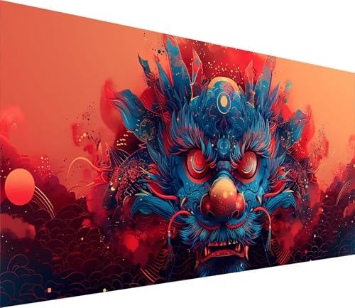 Diamond Painting XXL 60x120cm, Diamond Painting Erwachsene Drachen, DIY Basteln Erwachsene Tier, Full Diamant Kunst Malerei Stickerei Set, für Deko Wohnzimmer und Wanddeko, Geschenke für Frauen 6-7724 Diamond Painting XXL 60x120cm, Diamond Painting Erwachsene Drachen, DIY Basteln Erwachsene Tier, Full Diamant Kunst Malerei Stickerei Set, für Deko Wohnzimmer und Wanddeko, Geschenke für Frauen 6-7724 von MAYINGOU