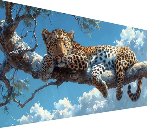 Diamond Painting XXL 60x120cm, Diamond Painting Erwachsene Leopard, DIY Basteln Erwachsene Wolke, Full Diamant Kunst Malerei Stickerei Set, Painting für Deko Wohnzimmer und Wanddeko Geschenke 2-5638 Diamond Painting XXL 60x120cm, Diamond Painting Erwachsene Leopard, DIY Basteln Erwachsene Wolke, Full Diamant Kunst Malerei Stickerei Set, Painting für Deko Wohnzimmer und Wanddeko Geschenke 2-5638 von MAYINGOU