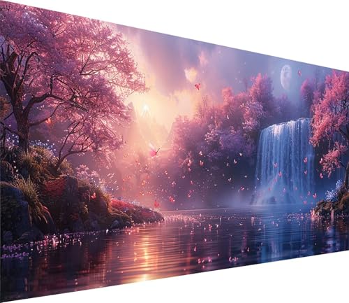 Diamond Painting XXL 60x120cm, Diamond Painting Erwachsene Rivers, DIY Basteln Erwachsene Landschaft, Full Diamant Kunst Malerei Stickerei Set, Deko Wohnzimmer und Wanddeko, Geschenke für Frauen 8-953 von MAYINGOU