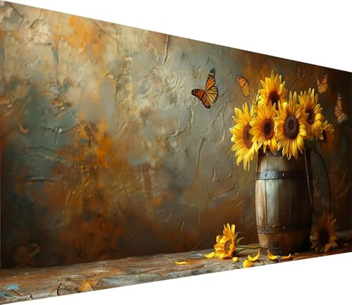 Diamond Painting XXL 60x120cm, Diamond Painting Erwachsene Schmetterling, DIY Basteln Erwachsene Sonnenblume, Full Diamant Kunst Malerei Stickerei Set, Deko Wohnzimmer und Wanddeko Geschenke 1-8189 Diamond Painting XXL 60x120cm, Diamond Painting Erwachsene Schmetterling, DIY Basteln Erwachsene Sonnenblume, Full Diamant Kunst Malerei Stickerei Set, Deko Wohnzimmer und Wanddeko Geschenke 1-8189 von MAYINGOU