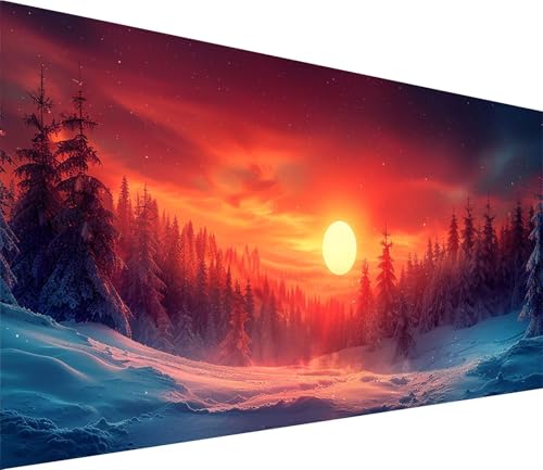 Diamond Painting XXL 60x120cm, Diamond Painting Erwachsene Sonnenuntergang, DIY Basteln Erwachsene Baum, Full Diamant Kunst Malerei Stickerei Set, Deko Wohnzimmer und Wanddeko Geschenke 1-4729 von MAYINGOU