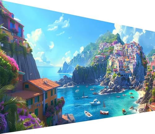 Diamond Painting XXL 70x140cm, Diamond Painting Erwachsene Architektur, DIY Basteln Erwachsene Landschaft, Full Diamant Kunst Malerei Stickerei Set, Deko Wohnzimmer und Wanddeko Geschenke 5-2871 von MAYINGOU
