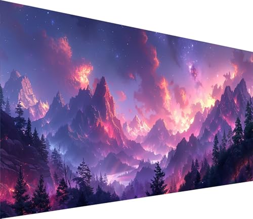 Diamond Painting XXL 70x140cm, Diamond Painting Erwachsene Berg, DIY Basteln Erwachsene Landschaft, Full Diamant Kunst Malerei Stickerei Set, Deko Wohnzimmer und Wanddeko, Geschenke für Frauen K-2616 von MAYINGOU