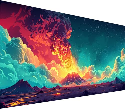 Diamond Painting XXL 70x140cm, Diamond Painting Erwachsene Berg, DIY Basteln Erwachsene Sternenhimmel, Full Diamant Kunst Malerei Stickerei Set, Deko Wohnzimmer und Wanddeko, Geschenke für Frauen T-73 von MAYINGOU