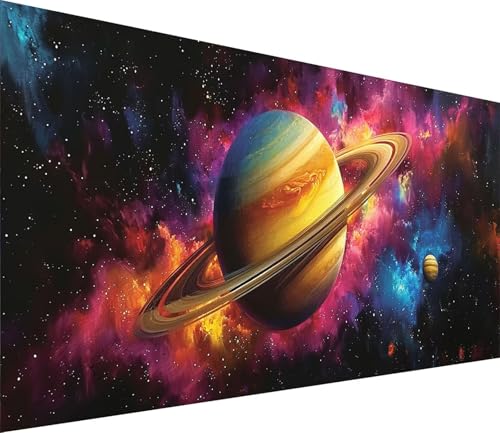 Diamond Painting XXL 70x140cm, Diamond Painting Erwachsene Planet, DIY Basteln Erwachsene Landschaft, Full Diamant Kunst Malerei Stickerei Set, Painting Deko Wohnzimmer und Wanddeko Geschenke 0-8835 von MAYINGOU