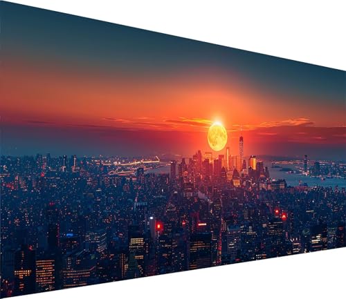 Diamond Painting XXL 70x140cm, Diamond Painting Erwachsene Sonnenuntergang, DIY Basteln Erwachsene Landschaft, Full Diamant Kunst Malerei Stickerei Set, Deko Wohnzimmer und Wanddeko Geschenke 1-6078 von MAYINGOU