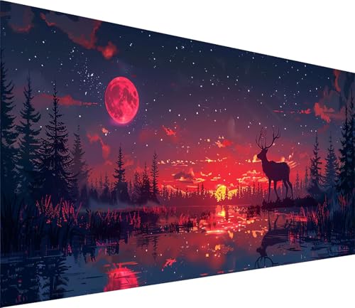 Diamond Painting XXL 70x140cm, Diamond Painting Erwachsene Sonnenuntergang, DIY Basteln Erwachsene Landschaft, Full Diamant Kunst Malerei Stickerei Set, Deko Wohnzimmer und Wanddeko Geschenke 8-2916 von MAYINGOU