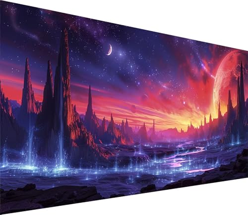 Diamond Painting XXL 70x140cm, Diamond Painting Erwachsene Sternenhimmel, DIY Basteln Erwachsene Landschaft, Full Diamant Kunst Malerei Stickerei Set, Deko Wohnzimmer und Wanddeko Geschenke 5-9753 von MAYINGOU