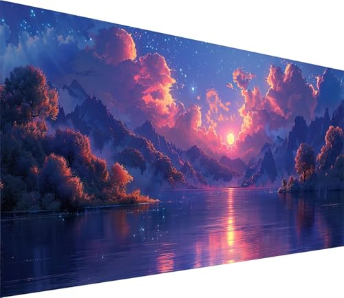 Diamond Painting XXL 70x140cm, Diamond Painting Erwachsene Sternenhimmel, DIY Basteln Erwachsene Wolke, Full Diamant Kunst Malerei Stickerei Set, Deko Wohnzimmer und Wanddeko Geschenke 5-4952 von MAYINGOU