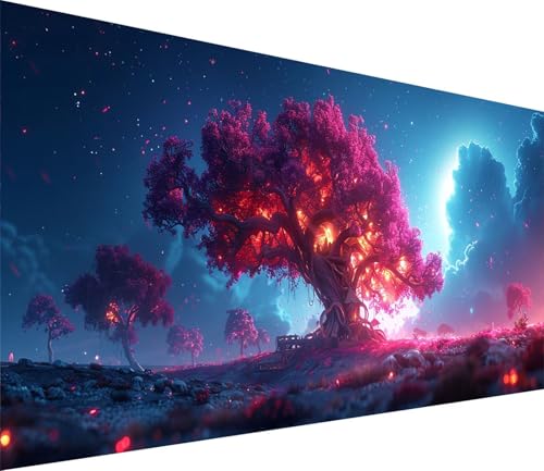 Diamond Painting XXL 80x160cm, Diamond Painting Erwachsene Baum, DIY Basteln Erwachsene Landschaft, Full Diamant Kunst Malerei Stickerei Set, Painting für Deko Wohnzimmer und Wanddeko Geschenke 3-9790 von MAYINGOU