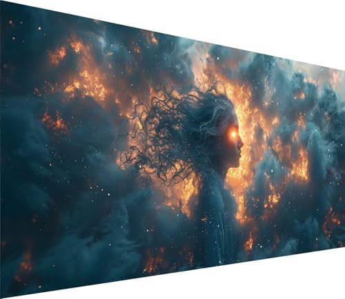 Diamond Painting XXL 80x160cm, Diamond Painting Erwachsene Frau, DIY Basteln Erwachsene Wolke, Full Diamant Kunst Malerei Stickerei Set, für Deko Wohnzimmer und Wanddeko, Geschenke für Frauen Y-6618 von MAYINGOU