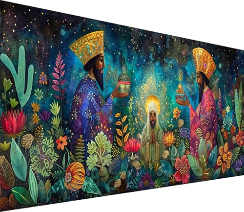 Diamond Painting XXL 80x160cm, Diamond Painting Erwachsene Gott, DIY Basteln Erwachsene Blume, Full Diamant Kunst Malerei Stickerei Set, für Deko Wohnzimmer und Wanddeko, Geschenke für Frauen F-4958 von MAYINGOU