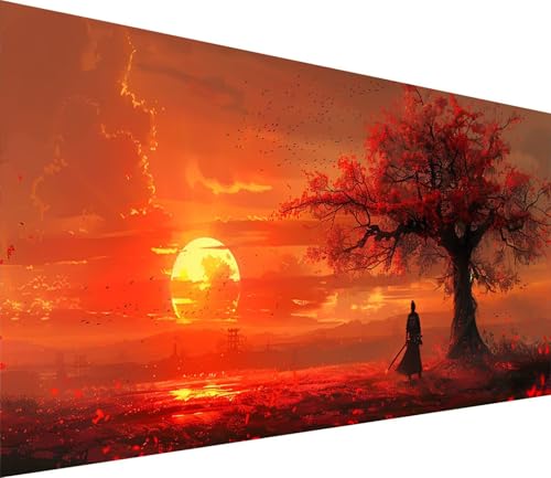 Diamond Painting XXL 80x160cm, Diamond Painting Erwachsene Sonnenuntergang, DIY Basteln Erwachsene Baum, Full Diamant Kunst Malerei Stickerei Set, Deko Wohnzimmer und Wanddeko Geschenke 5-6437 von MAYINGOU