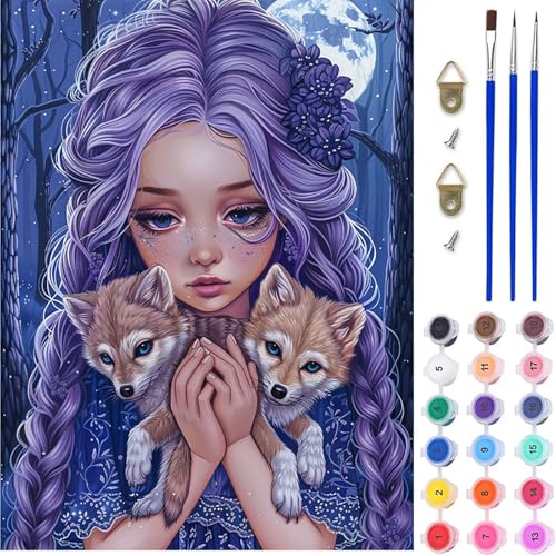 Elfe Malen Nach Zahlen, Tier Malen Nach Zahlen Erwachsene, DIY Handgemalt Ölgemälde Kit mit Pinseln und Acrylfarbe, Paint by Numbers Bastelset Erwachsene, Geschenke für Frauen 60x70 cm N-1756 Elfe Malen Nach Zahlen, Tier Malen Nach Zahlen Erwachsene, DIY Handgemalt Ölgemälde Kit mit Pinseln und Acrylfarbe, Paint by Numbers Bastelset Erwachsene, Geschenke für Frauen 60x70 cm N-1756 von MAYINGOU