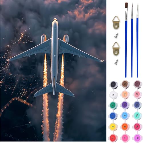 Flugzeug Malen Nach Zahlen, Landschaft Malen Nach Zahlen Erwachsene, DIY Handgemalt Ölgemälde Kit mit Pinseln und Acrylfarbe, Paint by Numbers Bastelset Erwachsene, Geschenke 70x95 cm 9-6059 Flugzeug Malen Nach Zahlen, Landschaft Malen Nach Zahlen Erwachsene, DIY Handgemalt Ölgemälde Kit mit Pinseln und Acrylfarbe, Paint by Numbers Bastelset Erwachsene, Geschenke 70x95 cm 9-6059 von MAYINGOU
