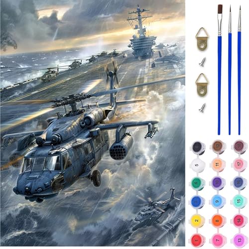 FlugzeugträGer Malen Nach Zahlen Erwachsene, KäMpfer Malen Nach Zahlen, DIY Handgemalt Ölgemälde Kit mit Pinseln Acrylfarbe, Paint by Numbers Adult Bastelset Erwachsene, Geschenke 80x110 cm L-3218 FlugzeugträGer Malen Nach Zahlen Erwachsene, KäMpfer Malen Nach Zahlen, DIY Handgemalt Ölgemälde Kit mit Pinseln Acrylfarbe, Paint by Numbers Adult Bastelset Erwachsene, Geschenke 80x110 cm L-3218 von MAYINGOU