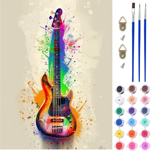 Gitarre Malen Nach Zahlen Erwachsene, Graffiti Malen Nach Zahlen, DIY Handgemalt Ölgemälde Kit mit Pinseln Acrylfarbe, Paint by Numbers Adult Bastelset Erwachsene, Geschenke 100x135 cm A-9511 Gitarre Malen Nach Zahlen Erwachsene, Graffiti Malen Nach Zahlen, DIY Handgemalt Ölgemälde Kit mit Pinseln Acrylfarbe, Paint by Numbers Adult Bastelset Erwachsene, Geschenke 100x135 cm A-9511 von MAYINGOU