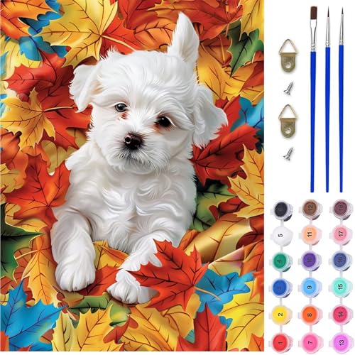Hund Malen Nach Zahlen, Pflanzen Malen Nach Zahlen Erwachsene, DIY Handgemalt Ölgemälde Kit mit Pinseln und Acrylfarbe, Paint by Numbers Bastelset Erwachsene, Geschenke für Frauen 80x110 cm 7-7900 Hund Malen Nach Zahlen, Pflanzen Malen Nach Zahlen Erwachsene, DIY Handgemalt Ölgemälde Kit mit Pinseln und Acrylfarbe, Paint by Numbers Bastelset Erwachsene, Geschenke für Frauen 80x110 cm 7-7900 von MAYINGOU
