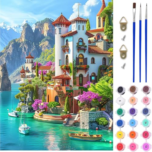 Landschaft Malen Nach Zahlen, Boot Malen Nach Zahlen Erwachsene, DIY Handgemalt Ölgemälde Kit mit Pinseln und Acrylfarbe, Paint by Numbers Bastelset Erwachsene, Geschenke für Frauen 60x80 cm 0-4604 Landschaft Malen Nach Zahlen, Boot Malen Nach Zahlen Erwachsene, DIY Handgemalt Ölgemälde Kit mit Pinseln und Acrylfarbe, Paint by Numbers Bastelset Erwachsene, Geschenke für Frauen 60x80 cm 0-4604 von MAYINGOU