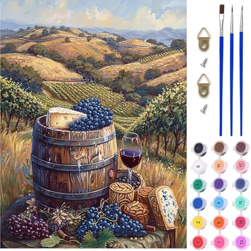 Landschaft Malen Nach Zahlen, Obst Malen Nach Zahlen Erwachsene, DIY Handgemalt Ölgemälde Kit mit Pinseln und Acrylfarbe, Paint by Numbers Bastelset Erwachsene, Geschenke für Frauen 50x65 cm 7-6166 Landschaft Malen Nach Zahlen, Obst Malen Nach Zahlen Erwachsene, DIY Handgemalt Ölgemälde Kit mit Pinseln und Acrylfarbe, Paint by Numbers Bastelset Erwachsene, Geschenke für Frauen 50x65 cm 7-6166 von MAYINGOU