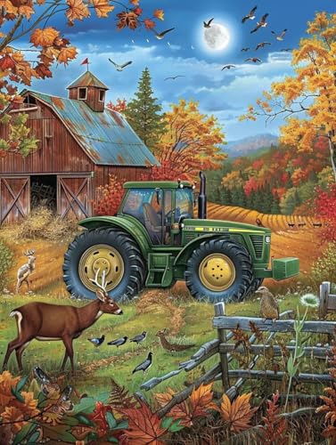 Landschaft Malen Nach Zahlen Erwachsene, Tier Malen Nach Zahlen, DIY Handgemalt Ölgemälde Kit mit Pinseln Acrylfarbe, Paint by Numbers Adult Bastelset Erwachsene, Geschenke 100x135 cm 1-2769 von MAYINGOU