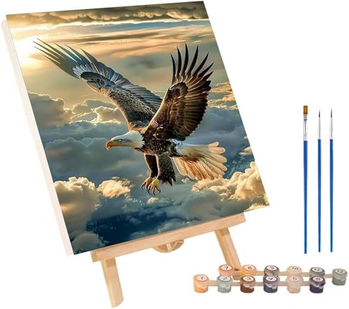 Malen Nach Zahlen Erwachsene Adler, Malen Nach Zahlen Wolke, DIY Handgemalt Ölgemälde Kit Mit 3 Pinseln und Acrylfarbe, Paint by Numbers Basteln Erwachsene, Deko Wohnzimmer Geschenke 100x135 cm W-9354 Malen Nach Zahlen Erwachsene Adler, Malen Nach Zahlen Wolke, DIY Handgemalt Ölgemälde Kit Mit 3 Pinseln und Acrylfarbe, Paint by Numbers Basteln Erwachsene, Deko Wohnzimmer Geschenke 100x135 cm W-9354 von MAYINGOU