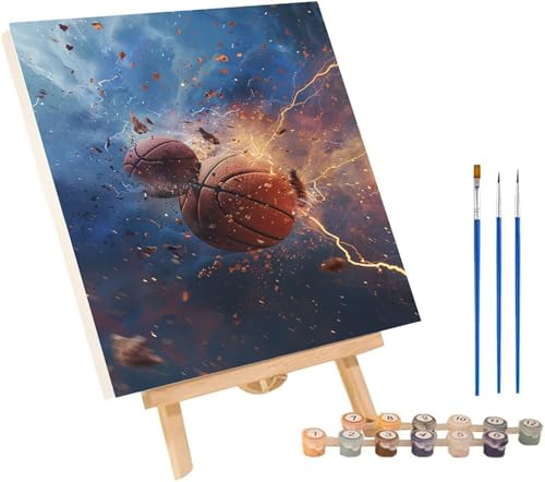 Malen Nach Zahlen Erwachsene Basketball, Malen Nach Zahlen Sport, DIY Set Erwachsene Mit 3 Pinseln und Acrylfarbe, Paint by Numbers für Deko Wohnzimmer Wanddeko, Geschenke für Frauen 40x50 cm P-5695 Malen Nach Zahlen Erwachsene Basketball, Malen Nach Zahlen Sport, DIY Set Erwachsene Mit 3 Pinseln und Acrylfarbe, Paint by Numbers für Deko Wohnzimmer Wanddeko, Geschenke für Frauen 40x50 cm P-5695 von MAYINGOU