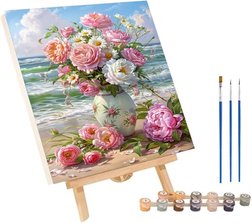 Malen Nach Zahlen Erwachsene Blume, Malen Nach Zahlen Strand, DIY Set Erwachsene Mit 3 Pinseln und Acrylfarbe, Paint by Numbers für Deko Wohnzimmer und Wanddeko, Geschenke für Frauen 60x80 cm 3-1048 Malen Nach Zahlen Erwachsene Blume, Malen Nach Zahlen Strand, DIY Set Erwachsene Mit 3 Pinseln und Acrylfarbe, Paint by Numbers für Deko Wohnzimmer und Wanddeko, Geschenke für Frauen 60x80 cm 3-1048 von MAYINGOU