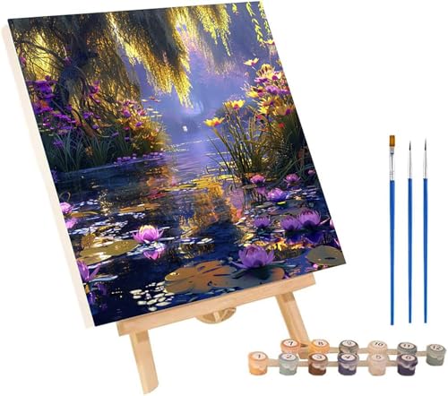 Malen Nach Zahlen Erwachsene Blume, Malen Nach Zahlen Teich, DIY Handgemalt Ölgemälde Kit Mit 3 Pinseln und Acrylfarbe, Paint by Numbers Basteln Erwachsene, Deko Wohnzimmer Geschenke 90x120 cm 9-1183 Malen Nach Zahlen Erwachsene Blume, Malen Nach Zahlen Teich, DIY Handgemalt Ölgemälde Kit Mit 3 Pinseln und Acrylfarbe, Paint by Numbers Basteln Erwachsene, Deko Wohnzimmer Geschenke 90x120 cm 9-1183 von MAYINGOU