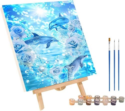 Malen Nach Zahlen Erwachsene Delphin, Malen Nach Zahlen Blume, DIY Set Erwachsene Mit 3 Pinseln und Acrylfarbe, Paint by Numbers für Deko Wohnzimmer Wanddeko, Geschenke für Frauen 100x135 cm T-7430 Malen Nach Zahlen Erwachsene Delphin, Malen Nach Zahlen Blume, DIY Set Erwachsene Mit 3 Pinseln und Acrylfarbe, Paint by Numbers für Deko Wohnzimmer Wanddeko, Geschenke für Frauen 100x135 cm T-7430 von MAYINGOU