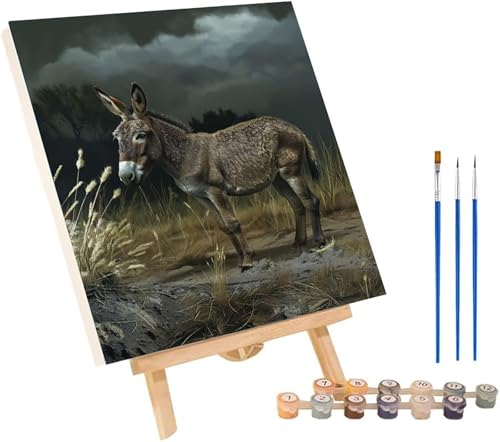Malen Nach Zahlen Erwachsene Esel, Malen Nach Zahlen Tier, DIY Set Erwachsene Mit 3 Pinseln und Acrylfarbe, Paint by Numbers für Deko Wohnzimmer und Wanddeko, Als Geschenke für Frauen 30x40 cm P-8104 Malen Nach Zahlen Erwachsene Esel, Malen Nach Zahlen Tier, DIY Set Erwachsene Mit 3 Pinseln und Acrylfarbe, Paint by Numbers für Deko Wohnzimmer und Wanddeko, Als Geschenke für Frauen 30x40 cm P-8104 von MAYINGOU
