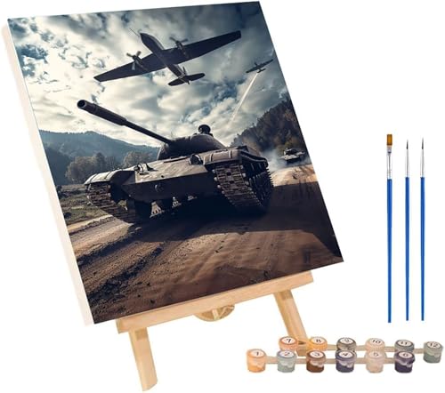 Malen Nach Zahlen Erwachsene Flugzeug, Malen Nach Zahlen Tank, DIY Handgemalt Ölgemälde Kit Mit 3 Pinseln und Acrylfarbe, Paint by Numbers Basteln Erwachsene, Deko Wohnzimmer Geschenke 40x50 cm F-3606 Malen Nach Zahlen Erwachsene Flugzeug, Malen Nach Zahlen Tank, DIY Handgemalt Ölgemälde Kit Mit 3 Pinseln und Acrylfarbe, Paint by Numbers Basteln Erwachsene, Deko Wohnzimmer Geschenke 40x50 cm F-3606 von MAYINGOU