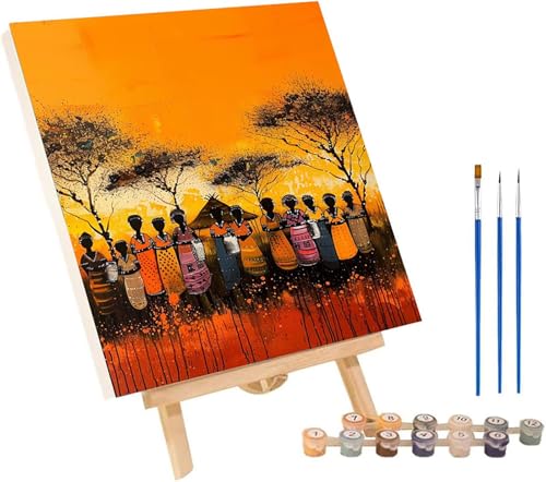 Malen Nach Zahlen Erwachsene Frau, Malen Nach Zahlen Baum, DIY Set Erwachsene Mit 3 Pinseln und Acrylfarbe, Paint by Numbers für Deko Wohnzimmer und Wanddeko, Als Geschenke für Frauen 30x40 cm 5-6672 von MAYINGOU