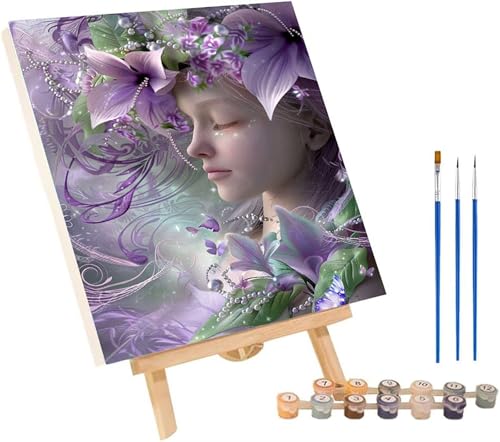 Malen Nach Zahlen Erwachsene Frau, Malen Nach Zahlen Blume, DIY Set Erwachsene Mit 3 Pinseln und Acrylfarbe, Paint by Numbers für Deko Wohnzimmer und Wanddeko, Als Geschenke für Frauen 30x40 cm U-5070 Malen Nach Zahlen Erwachsene Frau, Malen Nach Zahlen Blume, DIY Set Erwachsene Mit 3 Pinseln und Acrylfarbe, Paint by Numbers für Deko Wohnzimmer und Wanddeko, Als Geschenke für Frauen 30x40 cm U-5070 von MAYINGOU
