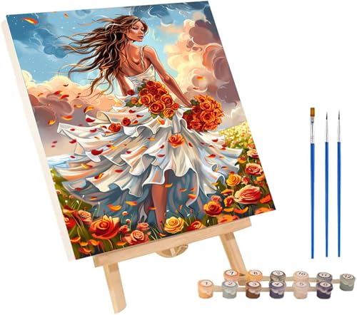 Malen Nach Zahlen Erwachsene Frau, Malen Nach Zahlen Blume, DIY Set Erwachsene Mit 3 Pinseln und Acrylfarbe, Paint by Numbers für Deko Wohnzimmer und Wanddeko, Als Geschenke für Frauen 40x50 cm 6-1779 Malen Nach Zahlen Erwachsene Frau, Malen Nach Zahlen Blume, DIY Set Erwachsene Mit 3 Pinseln und Acrylfarbe, Paint by Numbers für Deko Wohnzimmer und Wanddeko, Als Geschenke für Frauen 40x50 cm 6-1779 von MAYINGOU