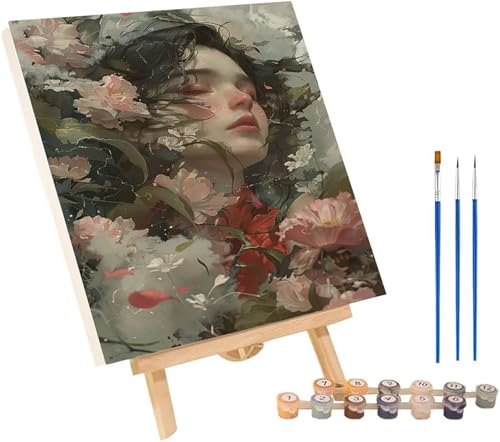 Malen Nach Zahlen Erwachsene Frau, Malen Nach Zahlen Blume, DIY Set Erwachsene Mit 3 Pinseln und Acrylfarbe, Paint by Numbers für Deko Wohnzimmer und Wanddeko, Als Geschenke für Frauen 60x80 cm 1-7963 Malen Nach Zahlen Erwachsene Frau, Malen Nach Zahlen Blume, DIY Set Erwachsene Mit 3 Pinseln und Acrylfarbe, Paint by Numbers für Deko Wohnzimmer und Wanddeko, Als Geschenke für Frauen 60x80 cm 1-7963 von MAYINGOU