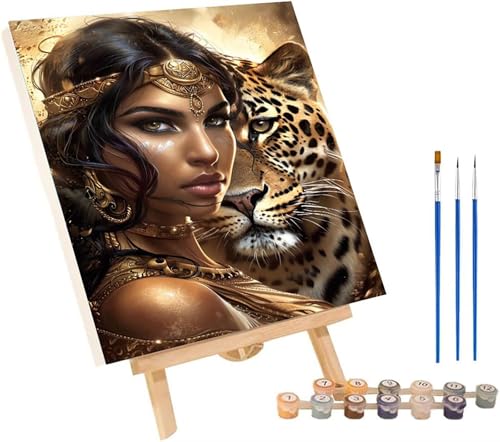 Malen Nach Zahlen Erwachsene Frau, Malen Nach Zahlen Leopard, DIY Set Erwachsene Mit 3 Pinseln und Acrylfarbe, Paint by Numbers für Deko Wohnzimmer und Wanddeko, Geschenke für Frauen 40x50 cm 5-7284 Malen Nach Zahlen Erwachsene Frau, Malen Nach Zahlen Leopard, DIY Set Erwachsene Mit 3 Pinseln und Acrylfarbe, Paint by Numbers für Deko Wohnzimmer und Wanddeko, Geschenke für Frauen 40x50 cm 5-7284 von MAYINGOU