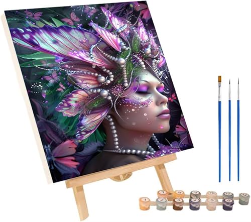 Malen Nach Zahlen Erwachsene Frau, Malen Nach Zahlen Schmetterling, DIY Handgemalt Ölgemälde Kit Mit 3 Pinseln und Acrylfarbe, Paint by Numbers Basteln Erwachsene, Deko Wohnzimmer 90x120 cm C-6262 Malen Nach Zahlen Erwachsene Frau, Malen Nach Zahlen Schmetterling, DIY Handgemalt Ölgemälde Kit Mit 3 Pinseln und Acrylfarbe, Paint by Numbers Basteln Erwachsene, Deko Wohnzimmer 90x120 cm C-6262 von MAYINGOU