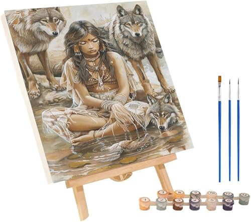 Malen Nach Zahlen Erwachsene Frau, Malen Nach Zahlen Wolf, DIY Set Erwachsene Mit 3 Pinseln und Acrylfarbe, Paint by Numbers für Deko Wohnzimmer und Wanddeko, Als Geschenke für Frauen 80x110 cm 3-2829 Malen Nach Zahlen Erwachsene Frau, Malen Nach Zahlen Wolf, DIY Set Erwachsene Mit 3 Pinseln und Acrylfarbe, Paint by Numbers für Deko Wohnzimmer und Wanddeko, Als Geschenke für Frauen 80x110 cm 3-2829 von MAYINGOU