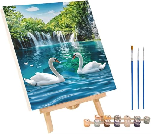 Malen Nach Zahlen Erwachsene Gans, Malen Nach Zahlen Landschaft, DIY Handgemalt Ölgemälde Kit Mit 3 Pinseln und Acrylfarbe, Paint by Numbers Basteln Erwachsene, Deko Wohnzimmer 40x50 cm U-4473 Malen Nach Zahlen Erwachsene Gans, Malen Nach Zahlen Landschaft, DIY Handgemalt Ölgemälde Kit Mit 3 Pinseln und Acrylfarbe, Paint by Numbers Basteln Erwachsene, Deko Wohnzimmer 40x50 cm U-4473 von MAYINGOU
