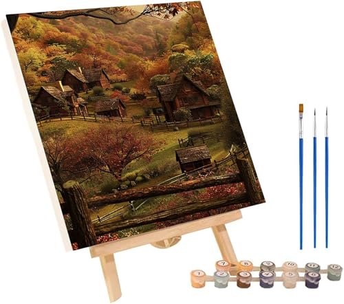 Malen Nach Zahlen Erwachsene HäUser, Malen Nach Zahlen Landschaft, DIY Set Erwachsene Mit 3 Pinseln und Acrylfarbe, Paint by Numbers für Deko Wohnzimmer und Wanddeko Geschenke 100x130 cm L-7247 Malen Nach Zahlen Erwachsene HäUser, Malen Nach Zahlen Landschaft, DIY Set Erwachsene Mit 3 Pinseln und Acrylfarbe, Paint by Numbers für Deko Wohnzimmer und Wanddeko Geschenke 100x130 cm L-7247 von MAYINGOU