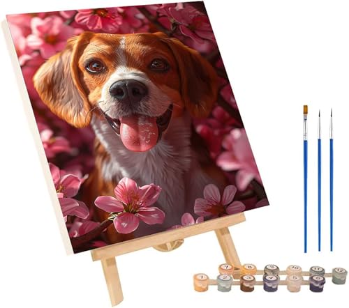 Malen Nach Zahlen Erwachsene Hund, Malen Nach Zahlen Blume, DIY Set Erwachsene Mit 3 Pinseln und Acrylfarbe, Paint by Numbers für Deko Wohnzimmer und Wanddeko, Als Geschenke für Frauen 50x65 cm D-1710 Malen Nach Zahlen Erwachsene Hund, Malen Nach Zahlen Blume, DIY Set Erwachsene Mit 3 Pinseln und Acrylfarbe, Paint by Numbers für Deko Wohnzimmer und Wanddeko, Als Geschenke für Frauen 50x65 cm D-1710 von MAYINGOU