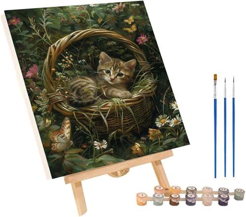 Malen Nach Zahlen Erwachsene Katze, Malen Nach Zahlen Blume, DIY Handgemalt Ölgemälde Kit Mit 3 Pinseln und Acrylfarbe, Paint by Numbers Basteln Erwachsene, Deko Wohnzimmer Geschenke 90x120 cm 7-2591 Malen Nach Zahlen Erwachsene Katze, Malen Nach Zahlen Blume, DIY Handgemalt Ölgemälde Kit Mit 3 Pinseln und Acrylfarbe, Paint by Numbers Basteln Erwachsene, Deko Wohnzimmer Geschenke 90x120 cm 7-2591 von MAYINGOU