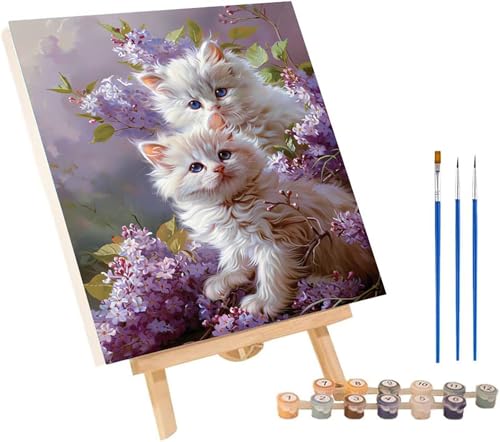 Malen Nach Zahlen Erwachsene Katze, Malen Nach Zahlen Blume, DIY Set Erwachsene Mit 3 Pinseln und Acrylfarbe, Paint by Numbers für Deko Wohnzimmer und Wanddeko, Geschenke für Frauen 50x65 cm 3-8047 Malen Nach Zahlen Erwachsene Katze, Malen Nach Zahlen Blume, DIY Set Erwachsene Mit 3 Pinseln und Acrylfarbe, Paint by Numbers für Deko Wohnzimmer und Wanddeko, Geschenke für Frauen 50x65 cm 3-8047 von MAYINGOU