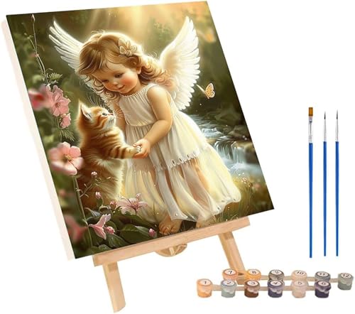Malen Nach Zahlen Erwachsene Katze, Malen Nach Zahlen Engel, DIY Set Erwachsene Mit 3 Pinseln und Acrylfarbe, Paint by Numbers für Deko Wohnzimmer und Wanddeko, Geschenke für Frauen 90x120 cm 1-5473 Malen Nach Zahlen Erwachsene Katze, Malen Nach Zahlen Engel, DIY Set Erwachsene Mit 3 Pinseln und Acrylfarbe, Paint by Numbers für Deko Wohnzimmer und Wanddeko, Geschenke für Frauen 90x120 cm 1-5473 von MAYINGOU